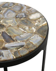 Verona Side Table - Black/Agate