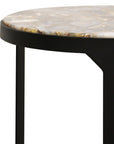 Verona Side Table - Black/Agate