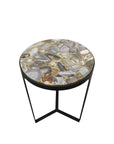 Verona Side Table - Black/Agate
