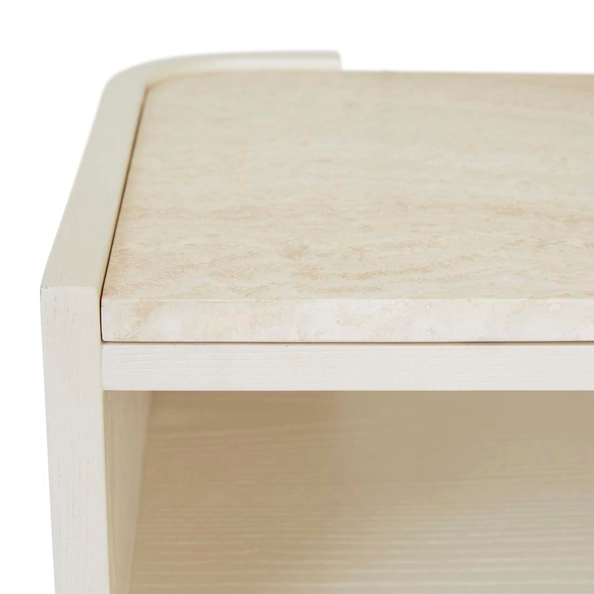 Elsie Travertine Console Table