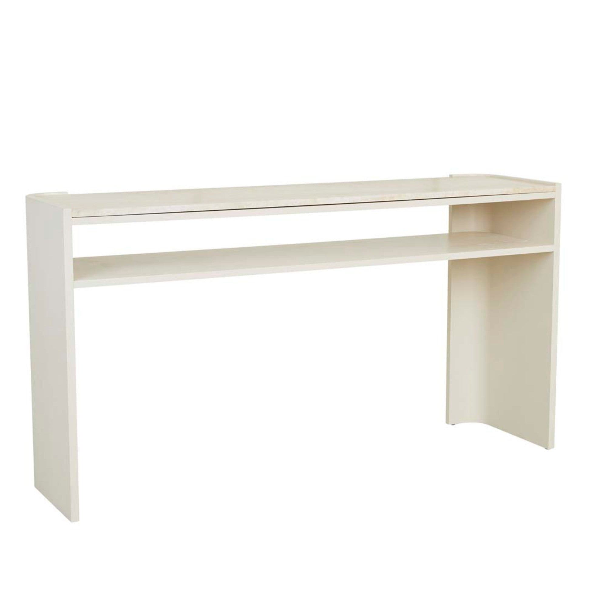 Elsie Travertine Console Table