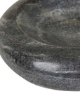 Indra Shallow Bowl- Black Marble