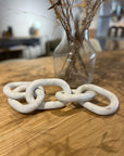 Link Sculpture- White Marble