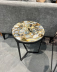 Verona Side Table - Black/Agate