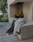 Bayswater Charcoal NZ Wool Throw