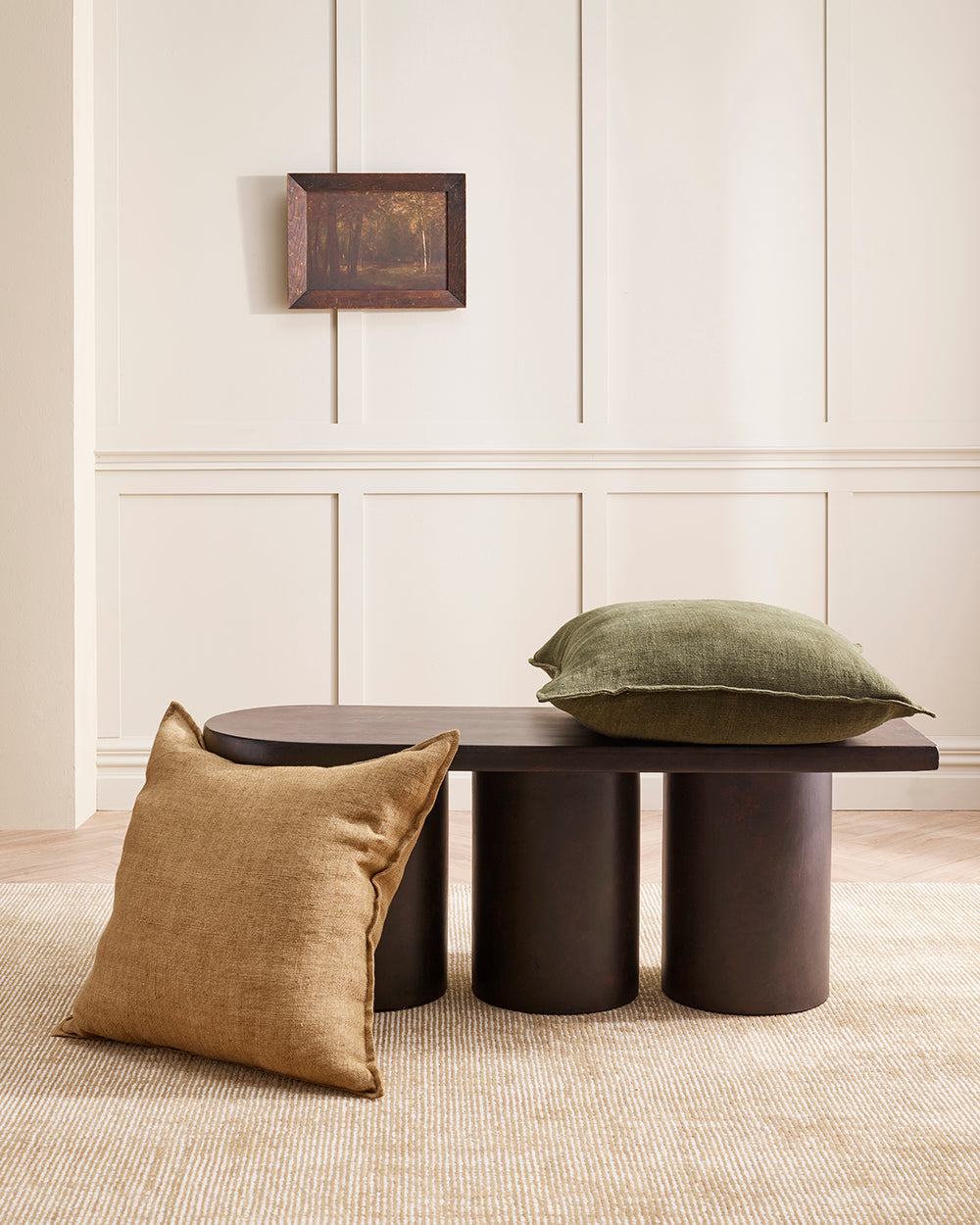 Flaxmill Fenugreek Cushion by Baya