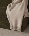Nevis Limestone NZ Lambswool Throw