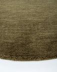 Sandringham Moss Round Floor Rug