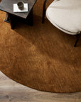 Sandringham Pecan Round Floor Rug