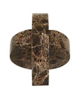 Sol Sculpture- Emperador Marble