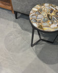 Verona Side Table - Black/Agate