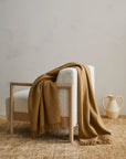 Nevis Camel NZ Lambswool Throw