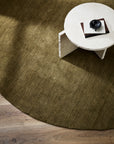 Sandringham Moss Round Floor Rug