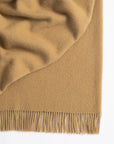 Nevis Camel NZ Lambswool Throw